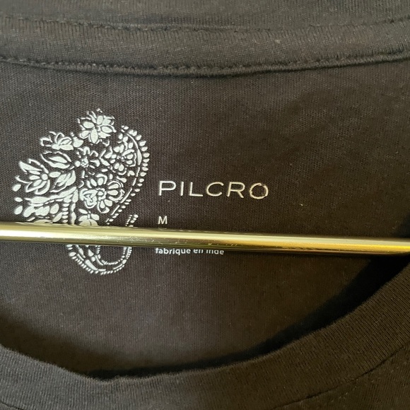 Anthropologie PILCRO  SOLDOUT Tulle Ruffled Sleeve Graphic Tee - Picture 9 of 10